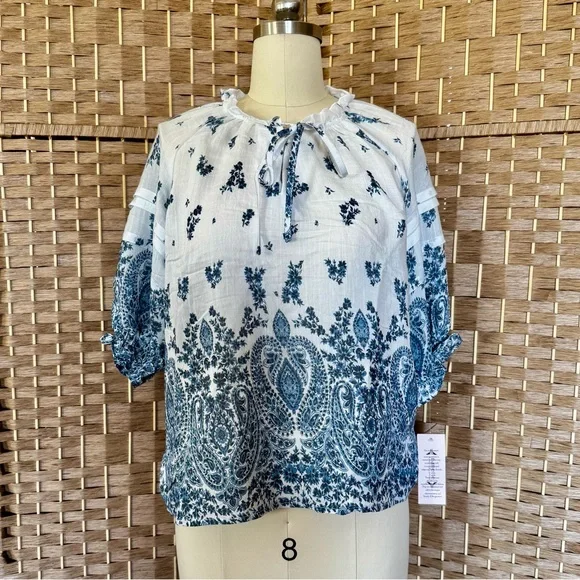 NWT Nanette Lepore floral print summer top S - Picture 1 of 12